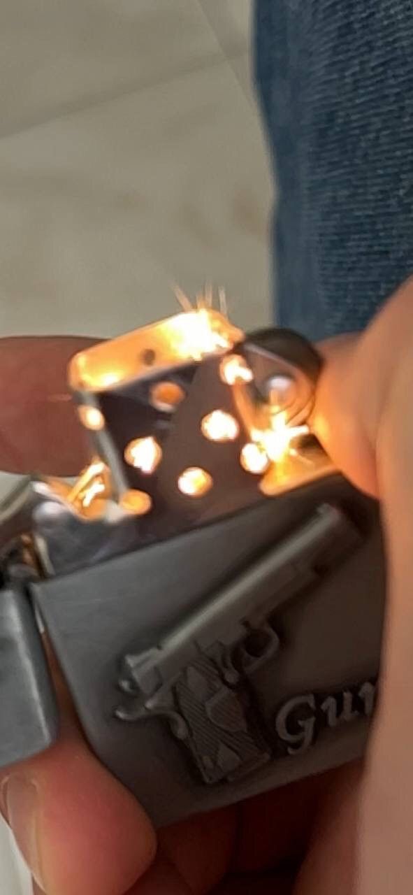 Japanese Brand × Vintage Y2K ELEGANCE PISTOL GUN GEOMETRIC METAL PUNK ROCK LIGHTER Size ONE SIZE - 9 Thumbnail