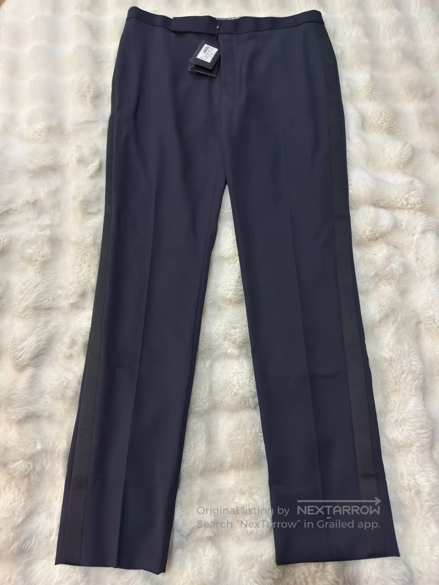 Saint Laurent Paris Saint Laurent Paris Deep Blue Smoking Trousers| Size US 34 / EU 50 - 1 Thumbnail