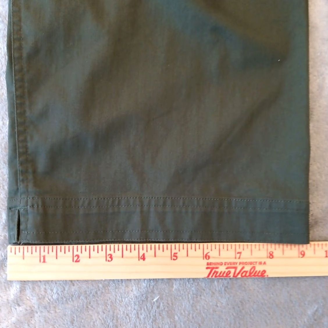 Vintage Chico's Capri Pants Womens Size 1 Green Pockets 30x22 High Rise (Capri, Straight) Womens Size 25" / US 0 / IT 36 - 5 Thumbnail