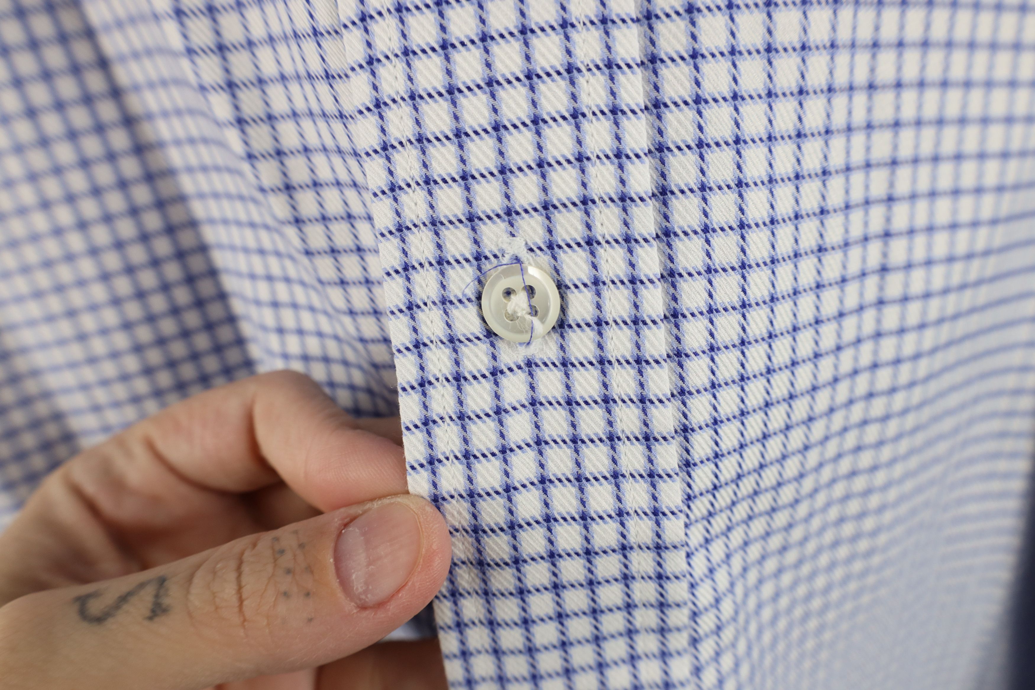 Vintage Vintage 90s Burberrys Burberry French Cuff Button Shirt USA Size US M / EU 48-50 / 2 - 4 Thumbnail