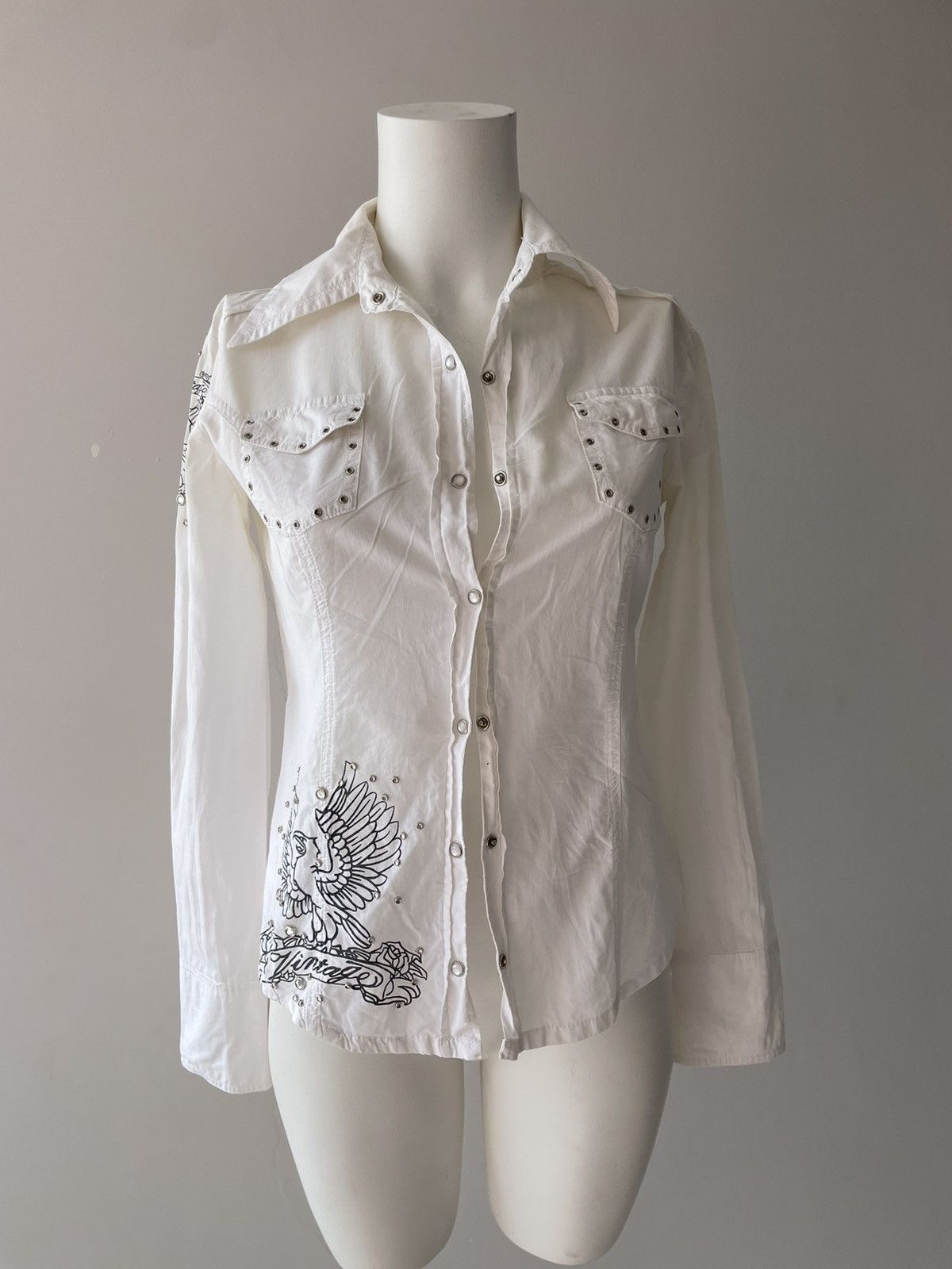 Vintage y2k shirt Size S / US 4 / IT 40 - 8 Thumbnail