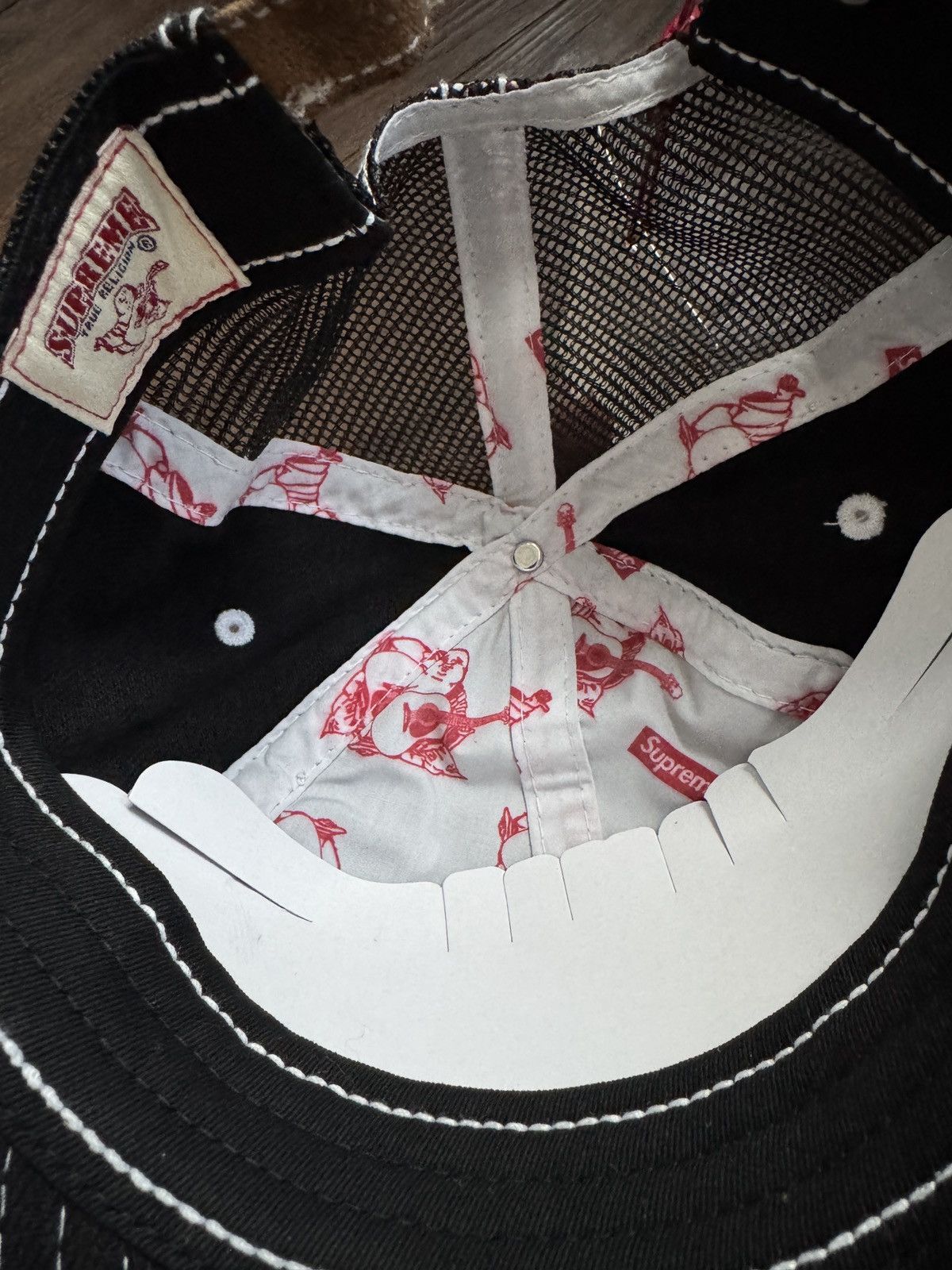 Supreme × True Religion BLACK Supreme True Religion Black 6-Panel Hat One Size ✅ NEW Size ONE SIZE - 4 Thumbnail