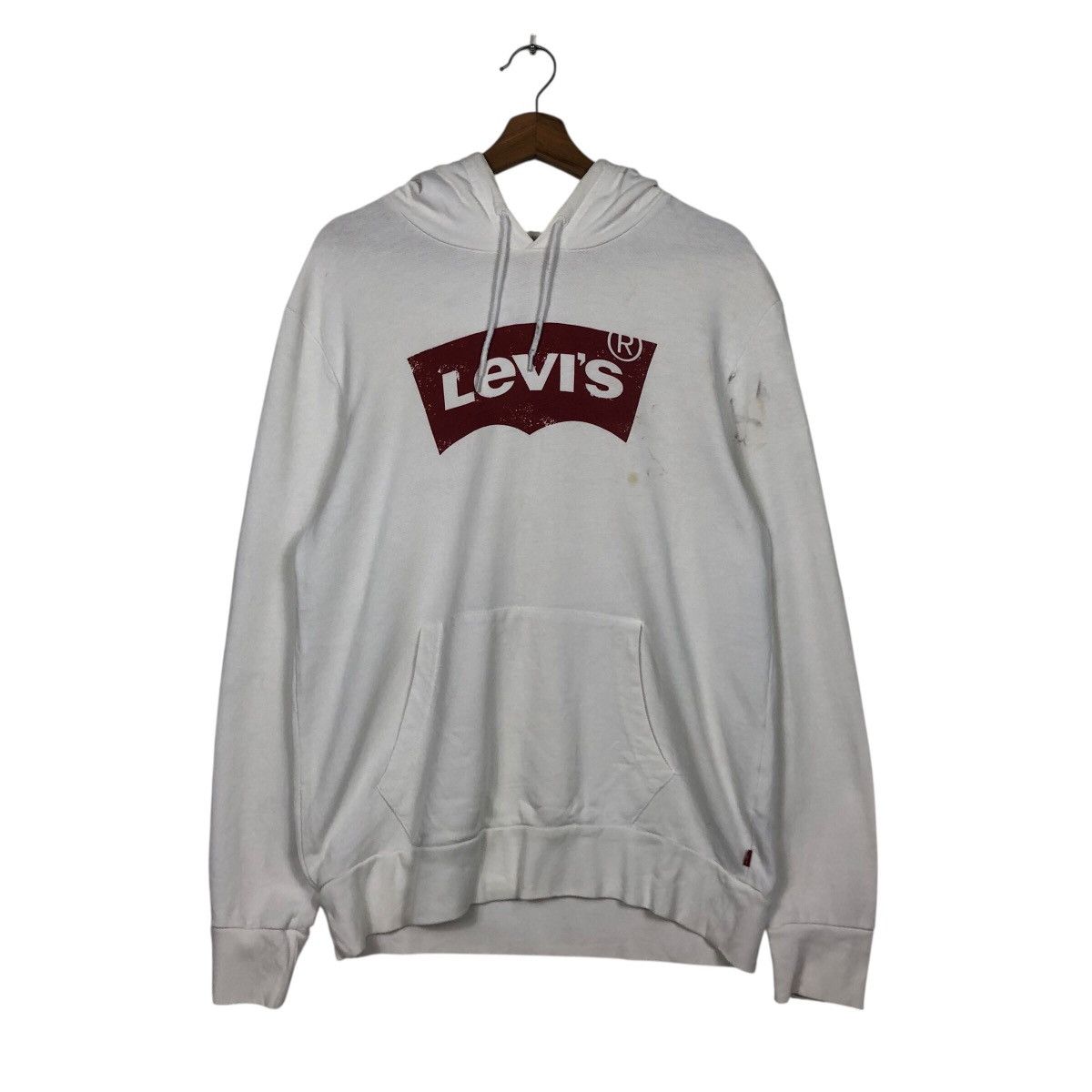 Japanese Brand 📌Vintage Hoodie Levi's Big Logo Spell Out Design Size US M / EU 48-50 / 2 - 13 Thumbnail