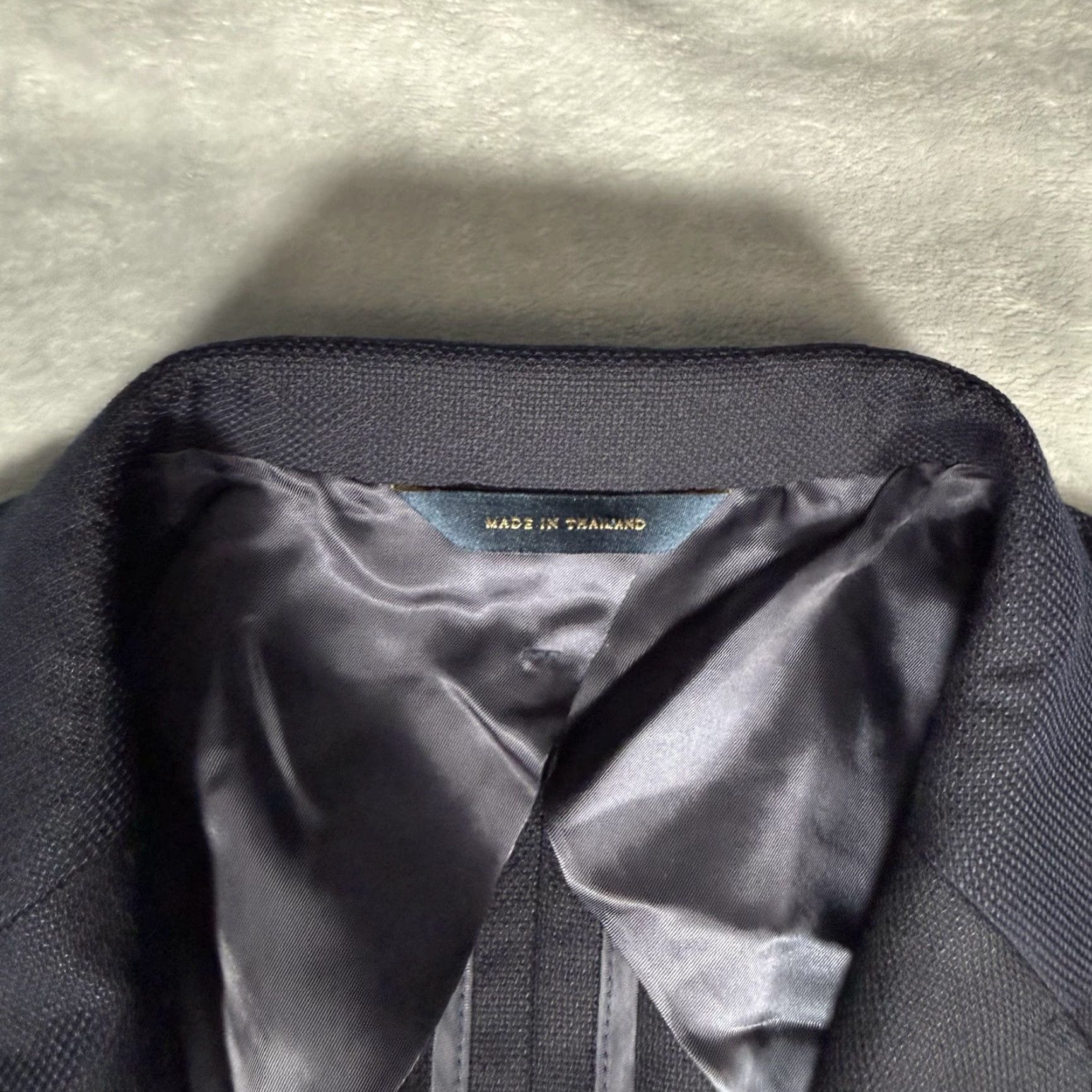 Brooks Brothers Brooks Brothers Classic Blazer Jacket Mens 42R Wool Navy Blue Single-Breasted Two-Button 2 Piece Slim Regular Casual Business Coat Size 42R - 3 Thumbnail
