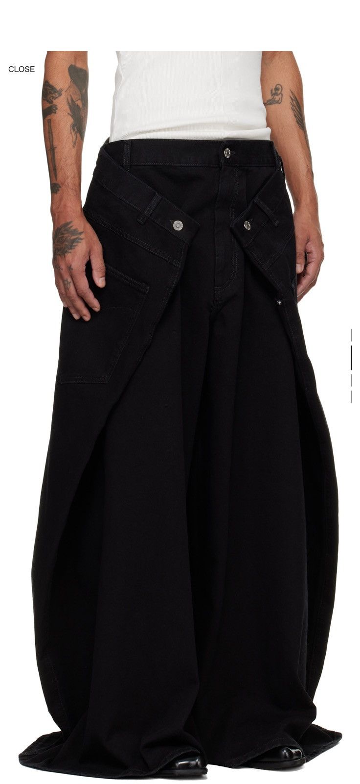 LUU DAN LU’U DAN Black Maxi x Maxi x Maxi Jeans Size US 36 / EU 52 - 2 Thumbnail