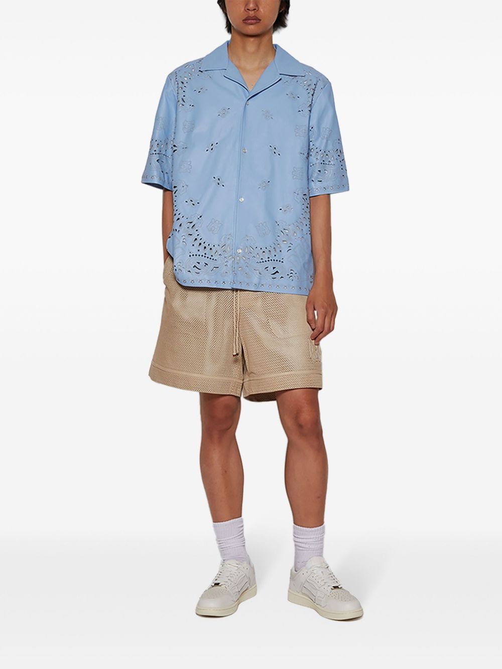 Amiri o1s1wg110525 Bandana Shirt in Blue Size US XL / EU 56 / 4 - 2 Thumbnail