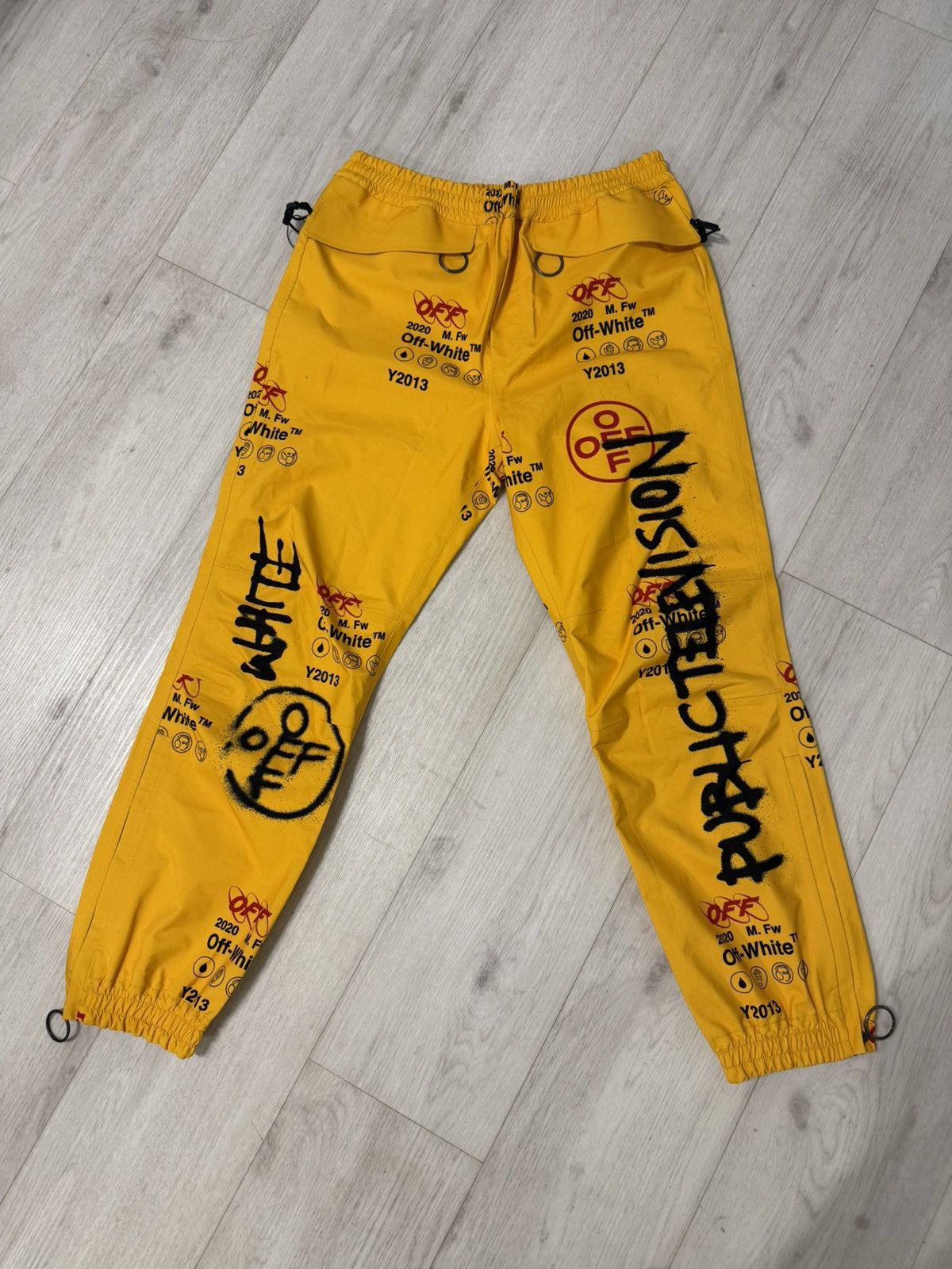 Off-White Off-White Gore-Tex Graffiti Pants FW19 Size US 30 / EU 46 - 1 Thumbnail