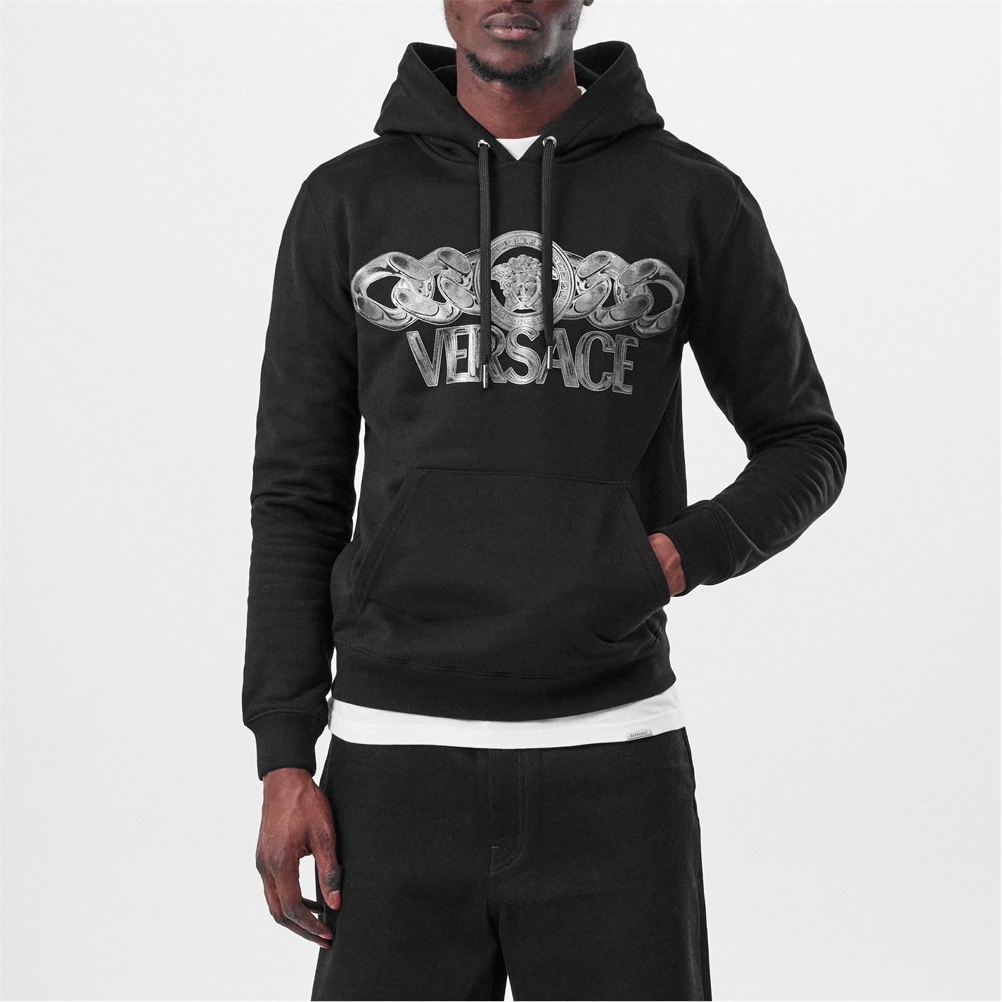 Versace o1g2r1mq0526 On Chain Hoodie in Black Size US L / EU 52-54 / 3 - 4 Thumbnail