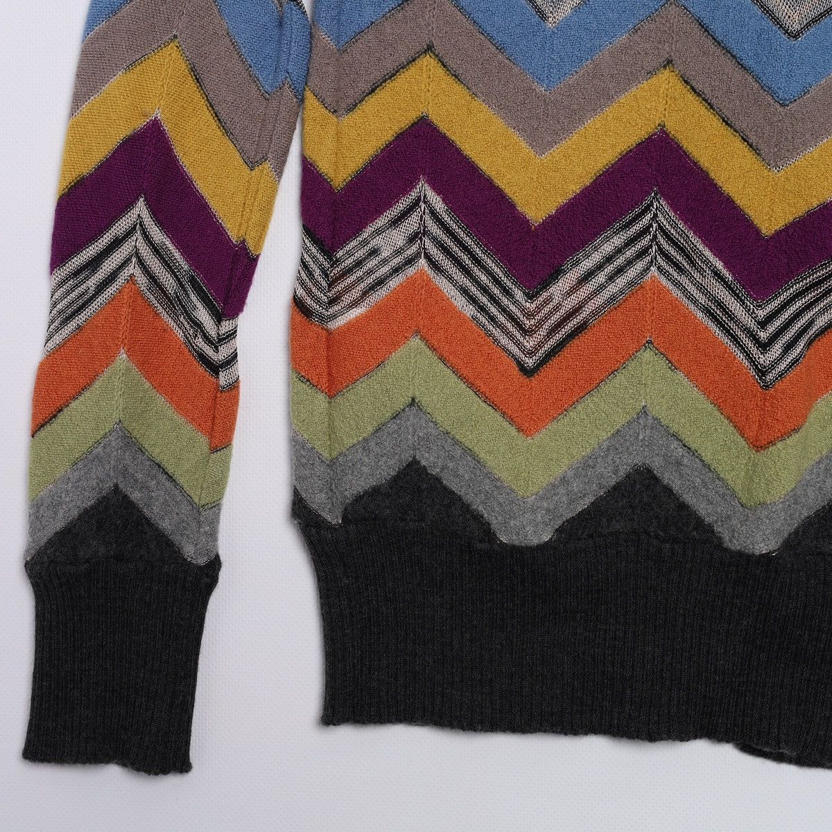 Missoni Missoni M Wool Viscose Multicolor Cardigan Sweater Mesh Size M / US 6-8 / IT 42-44 - 12 Thumbnail