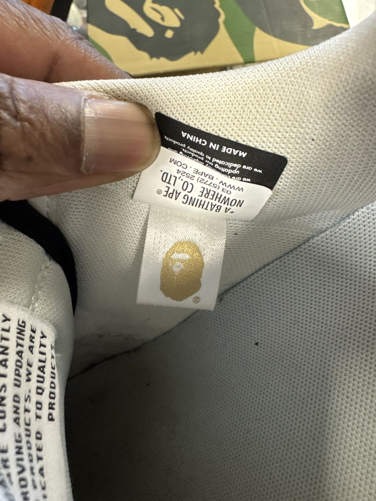 Bape Bape low top sneaker pre owned size 9 Size US 9 / EU 42 - 20 Thumbnail