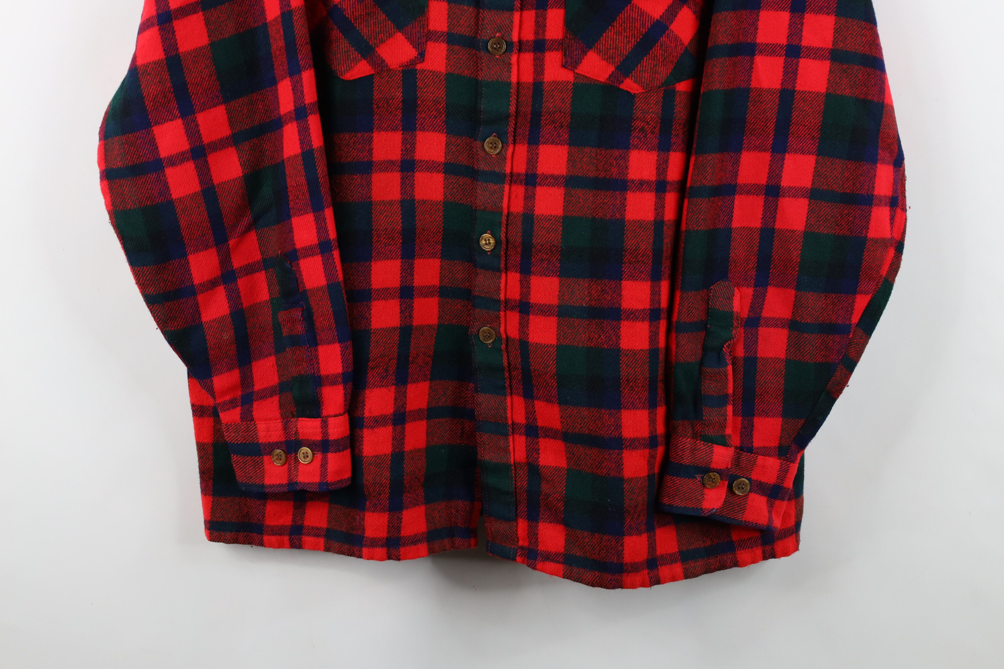 Vintage Vintage 70s Streetwear Collared Board Button Shirt Plaid Size US XL / EU 56 / 4 - 3 Thumbnail