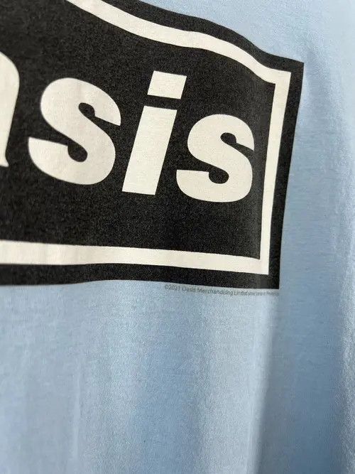 Other Oasis tee Definitely Maybe Britpop Blue TShirt Vintage style Size US XL / EU 56 / 4 - 7 Thumbnail