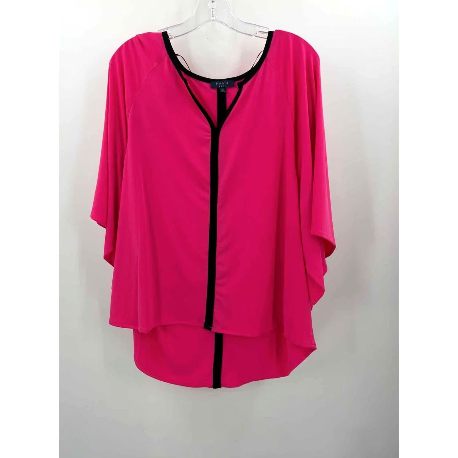 Vintage Pre-Owned Kaari Blue Pink Size Large Blouse Size L / US 10 / IT 46 - 2 Thumbnail