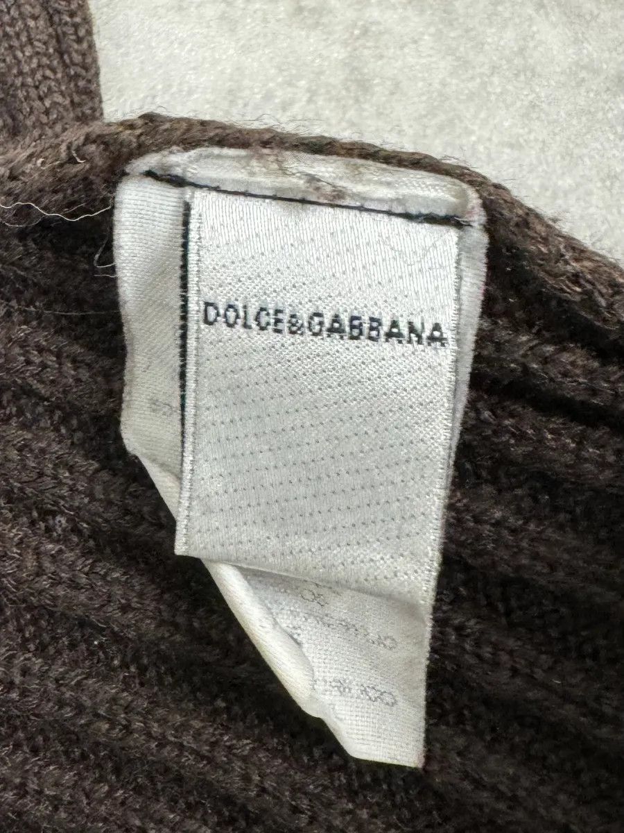 Dolce & Gabbana 1990s Dolce & Gabbana Brown Wool Scarf Size ONE SIZE - 6 Thumbnail