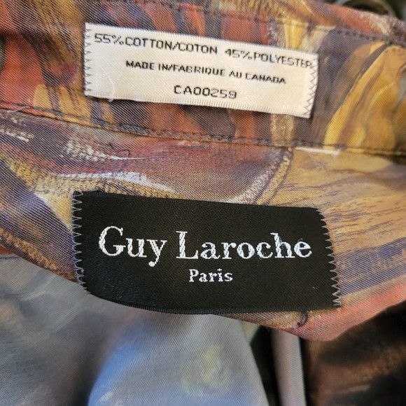 Guy Laroche Guy Laroche Paris Multicolor Abstract Men's Shirt - Size Lg Size US L / EU 52-54 / 3 - 6 Thumbnail