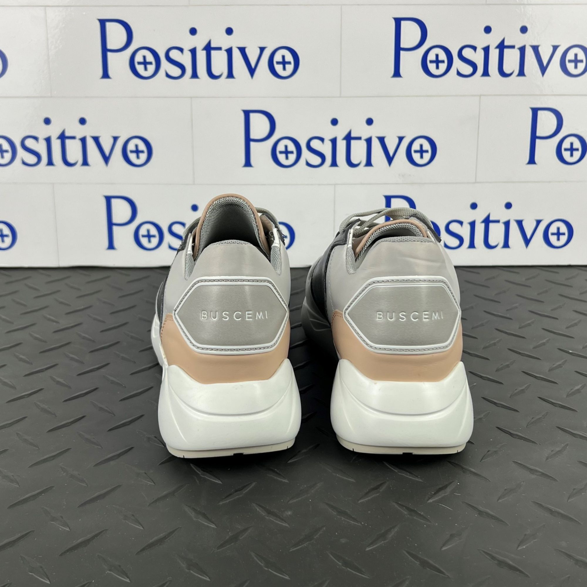 Buscemi Buscemi Ventura Grey/Pink Leather Sneakers US 7 SAMPLE Size US 7 / IT 37 - 6 Thumbnail