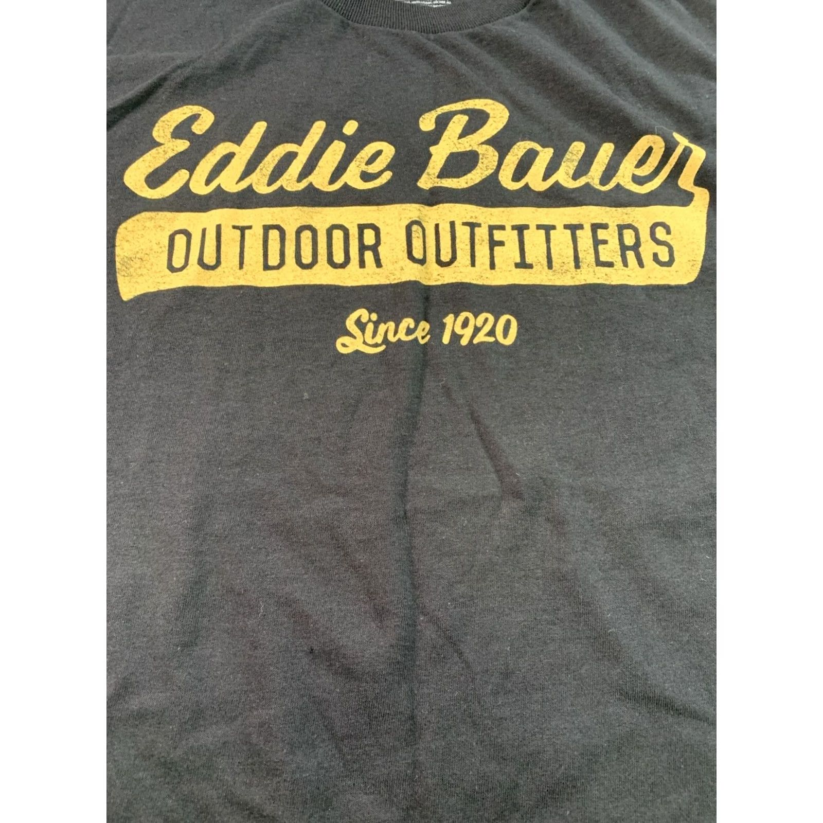 Eddie Bauer VINTAGE Eddie Bauer Black Long Sleeve Distressed Graphic Shirt Mens M NWT-12485 Size US M / EU 48-50 / 2 - 2 Thumbnail