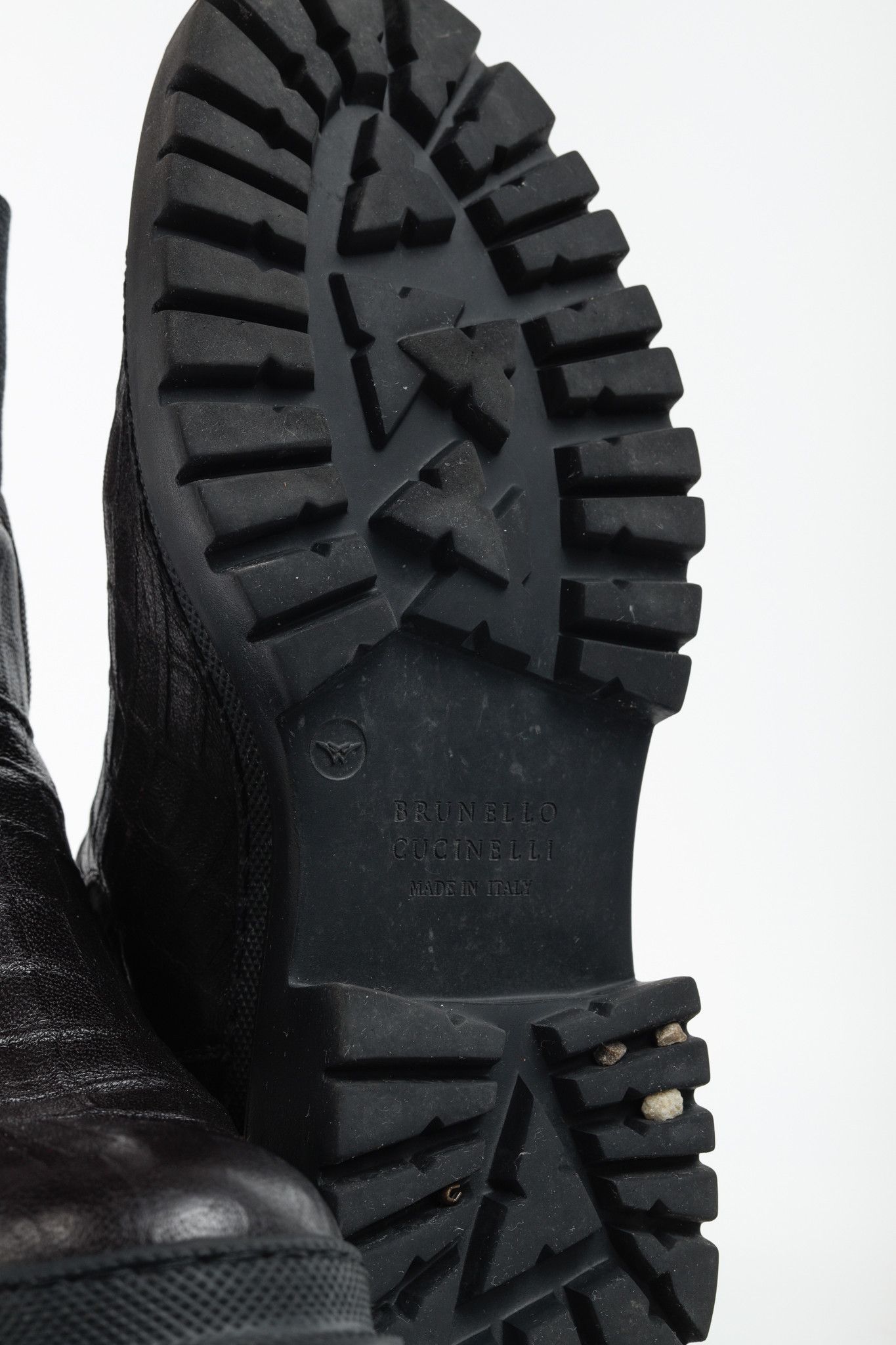 Brunello Cucinelli Brunello Cucinelli Monili Croc-Effect Leather Chelsea Boots Size US 9 / IT 39 - 5 Thumbnail