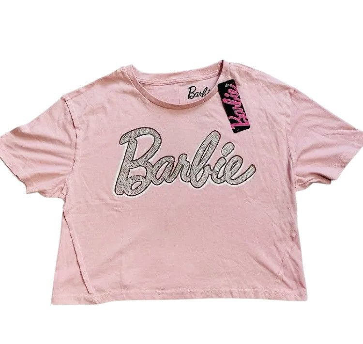Other Barbie Pink Semi Crop Tee Shirt Size M / US 6-8 / IT 42-44 - 1 Thumbnail