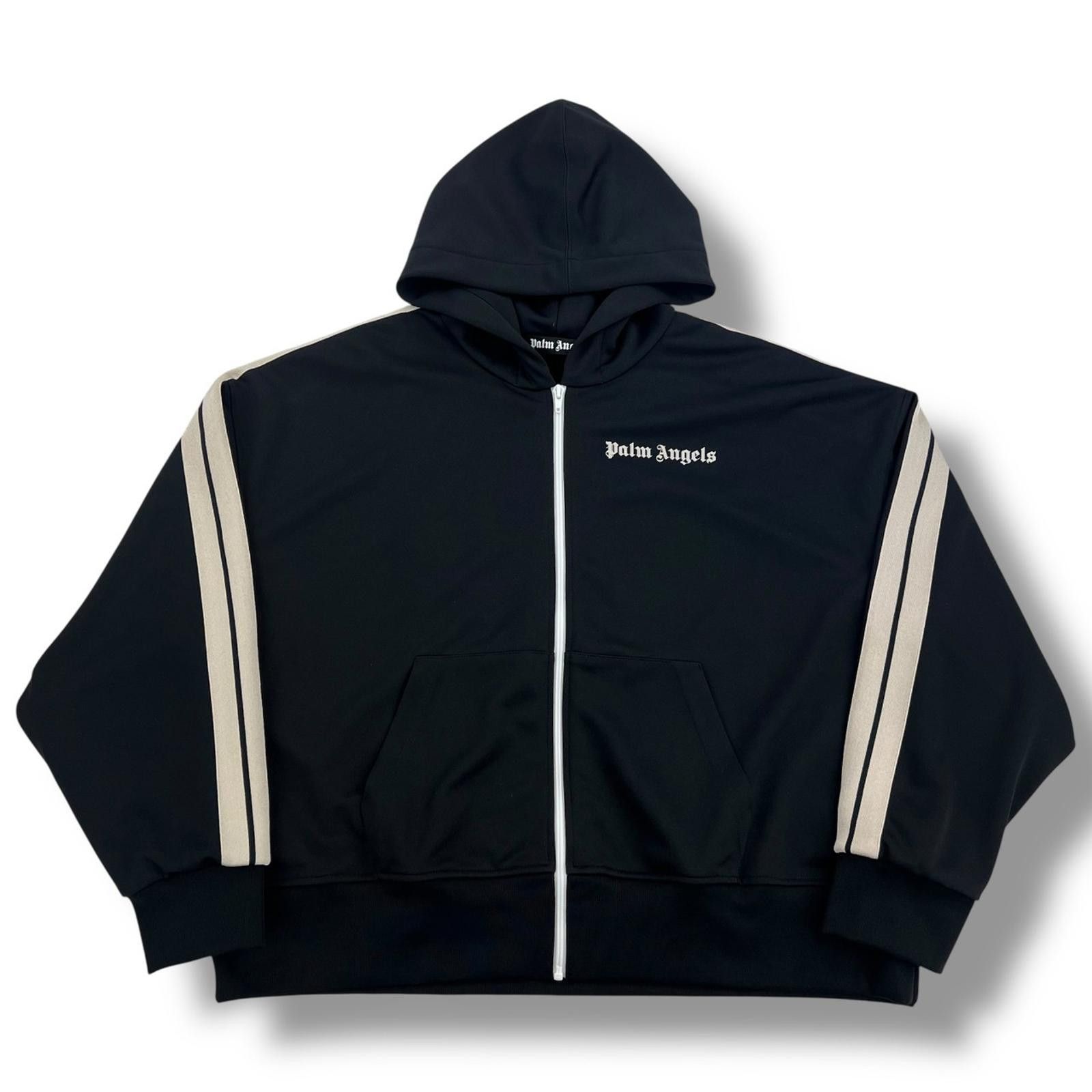 Palm Angels Palm Angels Black / Ivory Track Hoodie Size US S / EU 44-46 / 1 - 2 Thumbnail