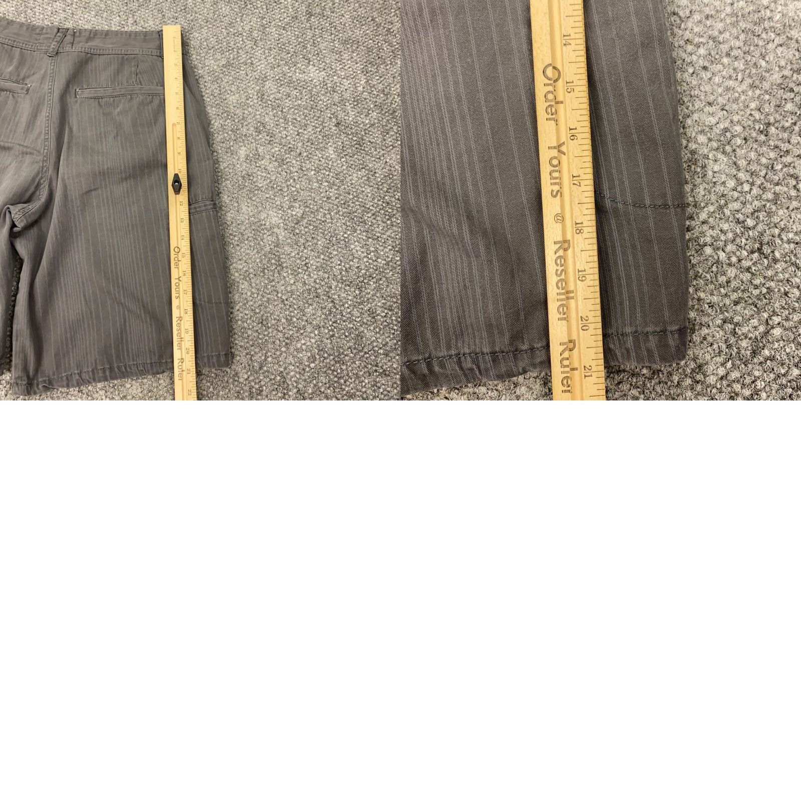Ocean Pacific Ocean Pacific Mens Shorts Size 32 Gray Striped Chino Surf Skate Beach Size US 32 / EU 48 - 9 Thumbnail
