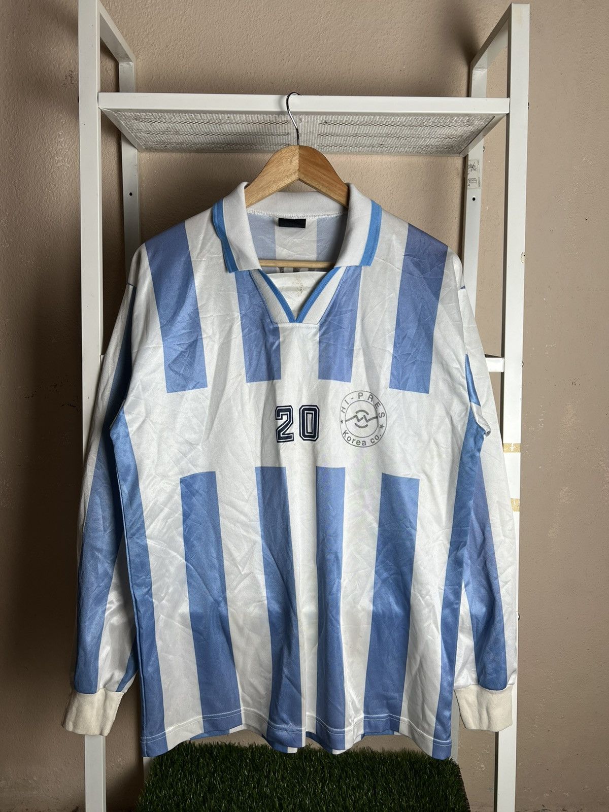 Vintage Vintage Soccer Jersey Retro Collar Argentina Colourway Size US M / EU 48-50 / 2 - 1 Thumbnail