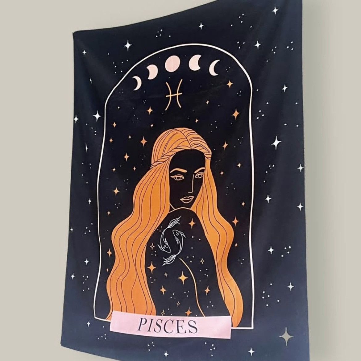Other Pisces Tarot Constellation Astrology Zodiac Wall Tapestry Size ONE SIZE - 4 Thumbnail