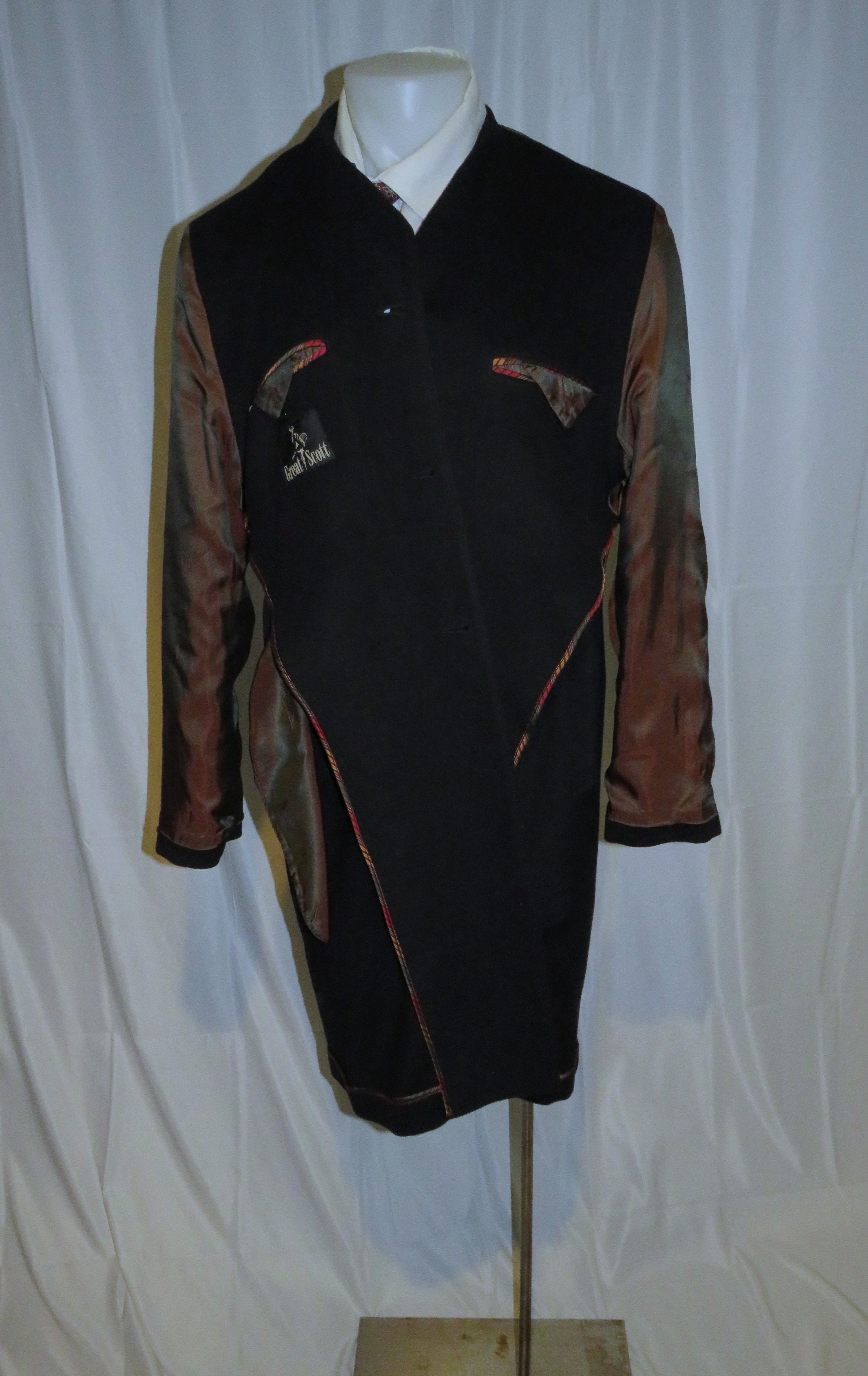 Other Great Scott Angora Blend Black Brushed Flannel Top Coat 46 Size US XL / EU 56 / 4 - 9 Thumbnail