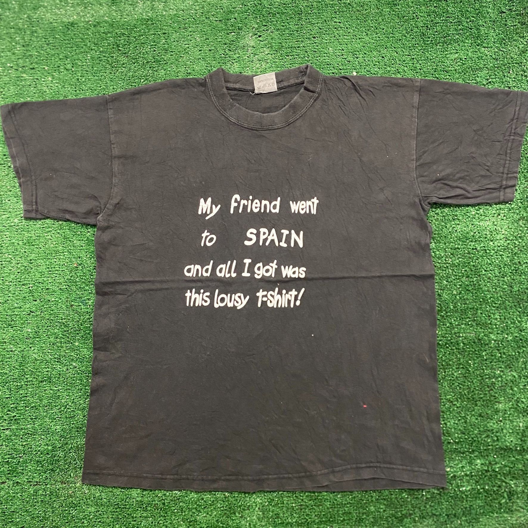 Vintage Vintage 90s Essential Spain Tourist Souvenir Funny T-Shirt Size US L / EU 52-54 / 3 - 1 Thumbnail
