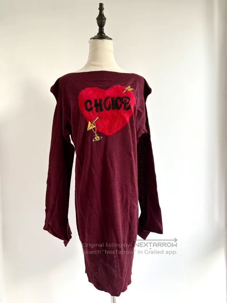Vivienne Westwood vivienne westwood Vintage Red Heart Choice Asymmetrical Wi Size M / US 6-8 / IT 42-44 - 1 Thumbnail