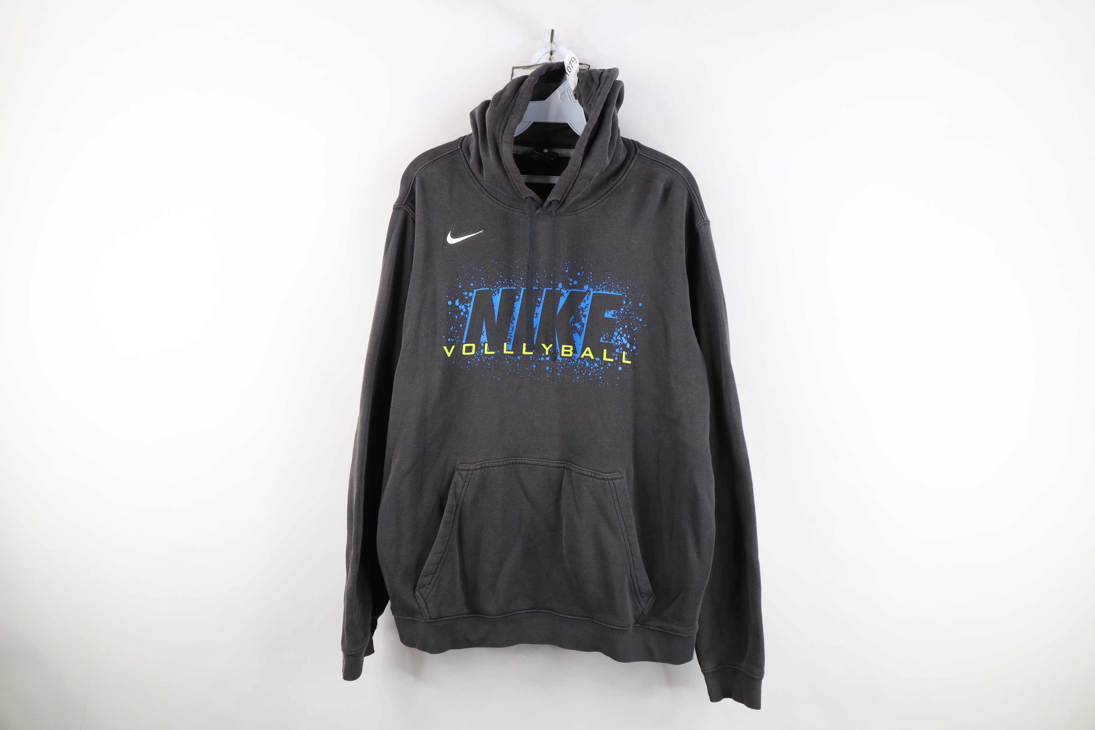 Nike Vintage Y2K Nike Volleyball Spell Mini Swoosh Hoodie Gray Size L / US 10 / IT 46 - 1 Thumbnail
