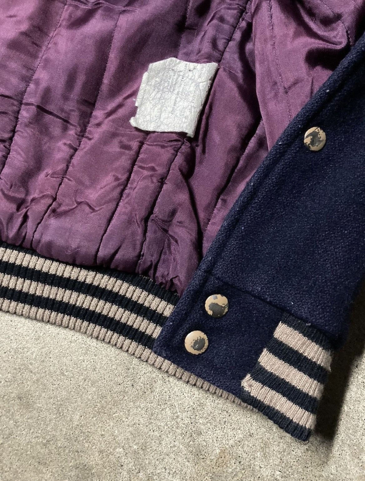 Vintage vintage 1970s wool varsity jacket Size US M / EU 48-50 / 2 - 2 Thumbnail