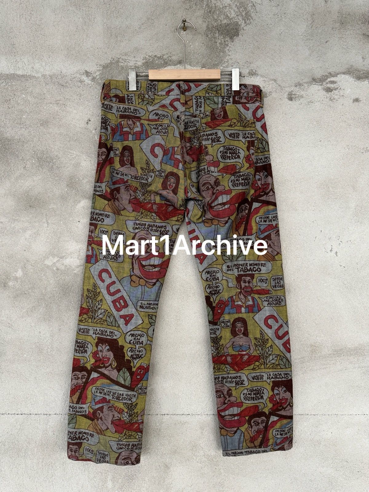 Comme des Garcons Comme Des Garçons 03SS “Cuba” Comic Print Denim Size US 34 / EU 50 - 2 Thumbnail