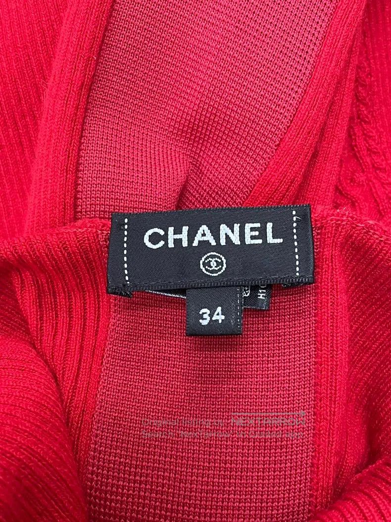 Chanel Chanel Ski series red double C wool long-sleeved sweater Size XXS / US 00 / IT 34 - 4 Thumbnail