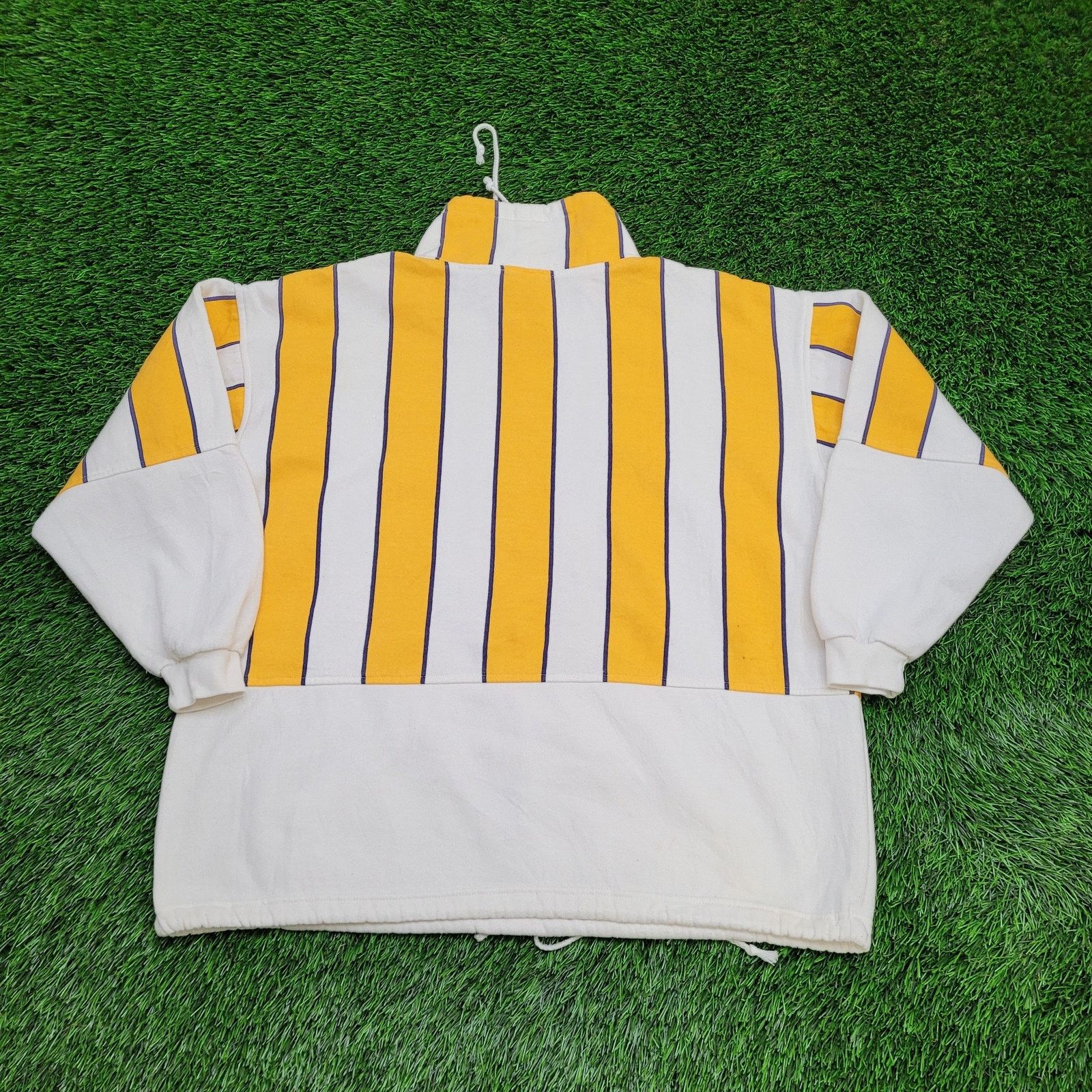 Other Hippie MOD Striped Sweatshirt Womens Large 25x26 Baggy Boxy Size L / US 10 / IT 46 - 2 Thumbnail