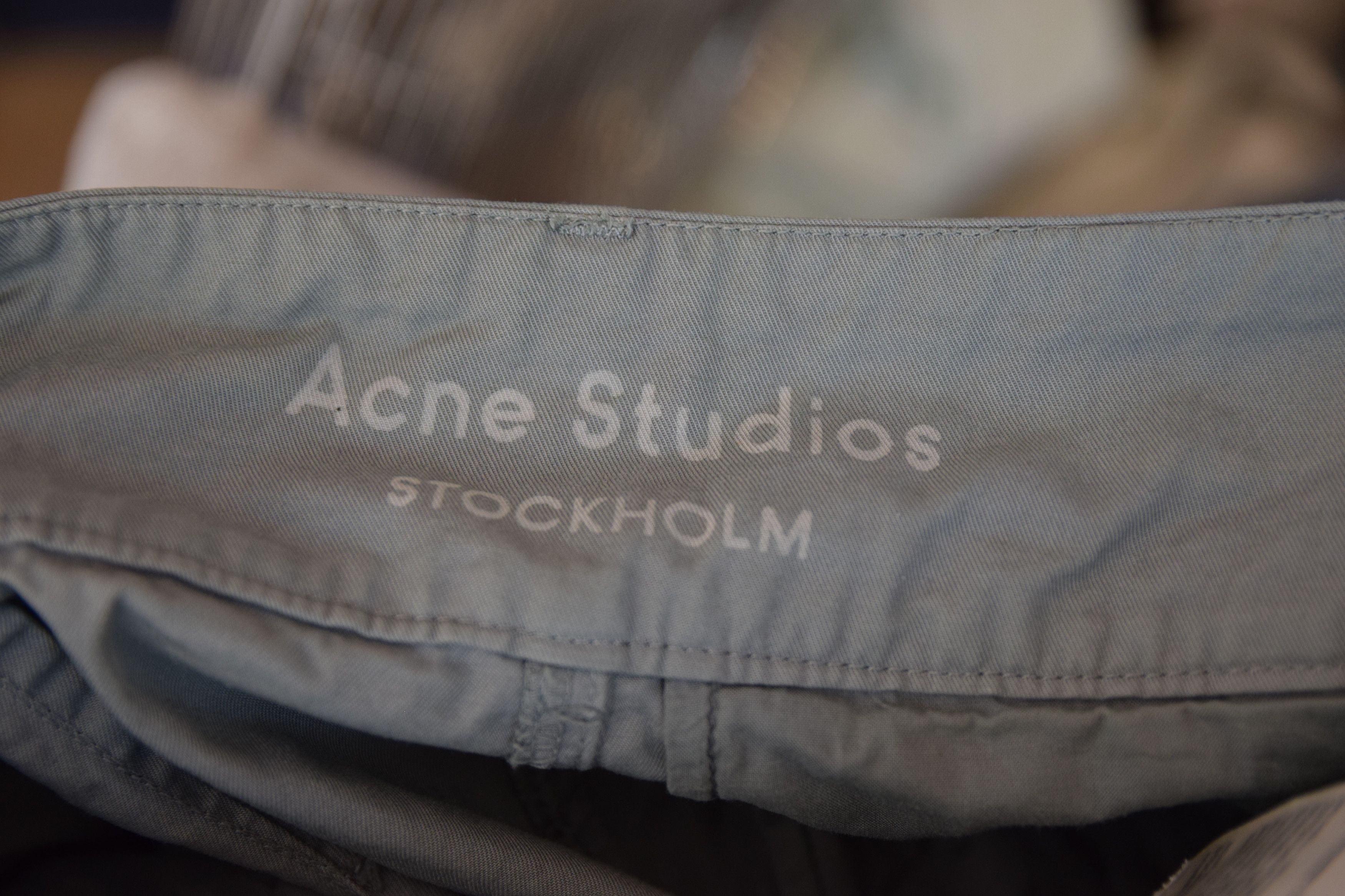 Acne Studios Women's 34 High Waist Chino Pants Teal Loose 36 Size 36" / US 14 / IT 50 - 12 Thumbnail