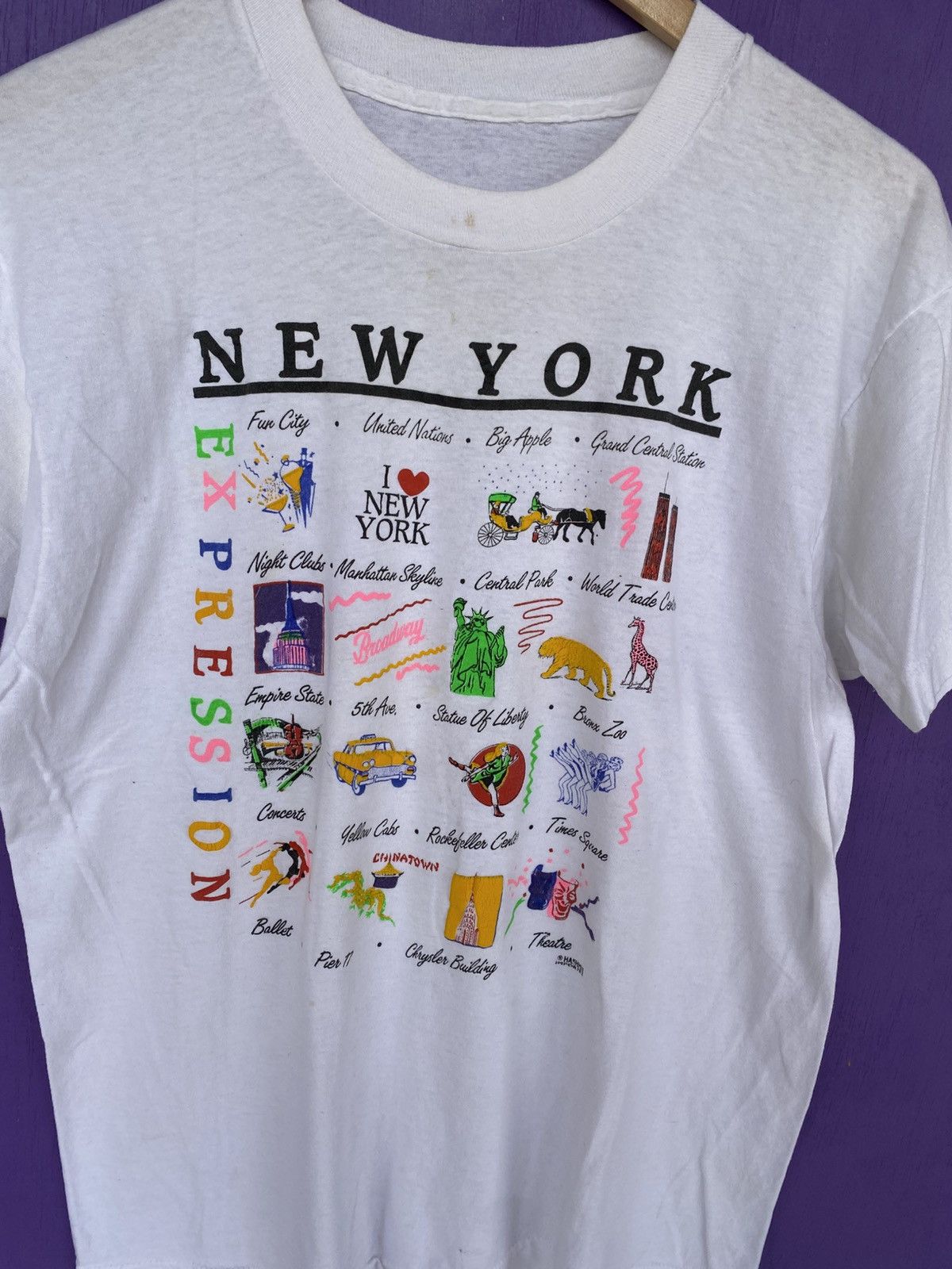 Other Vintage 80s New York expression landmarks t-shirt Size US M / EU 48-50 / 2 - 3 Thumbnail