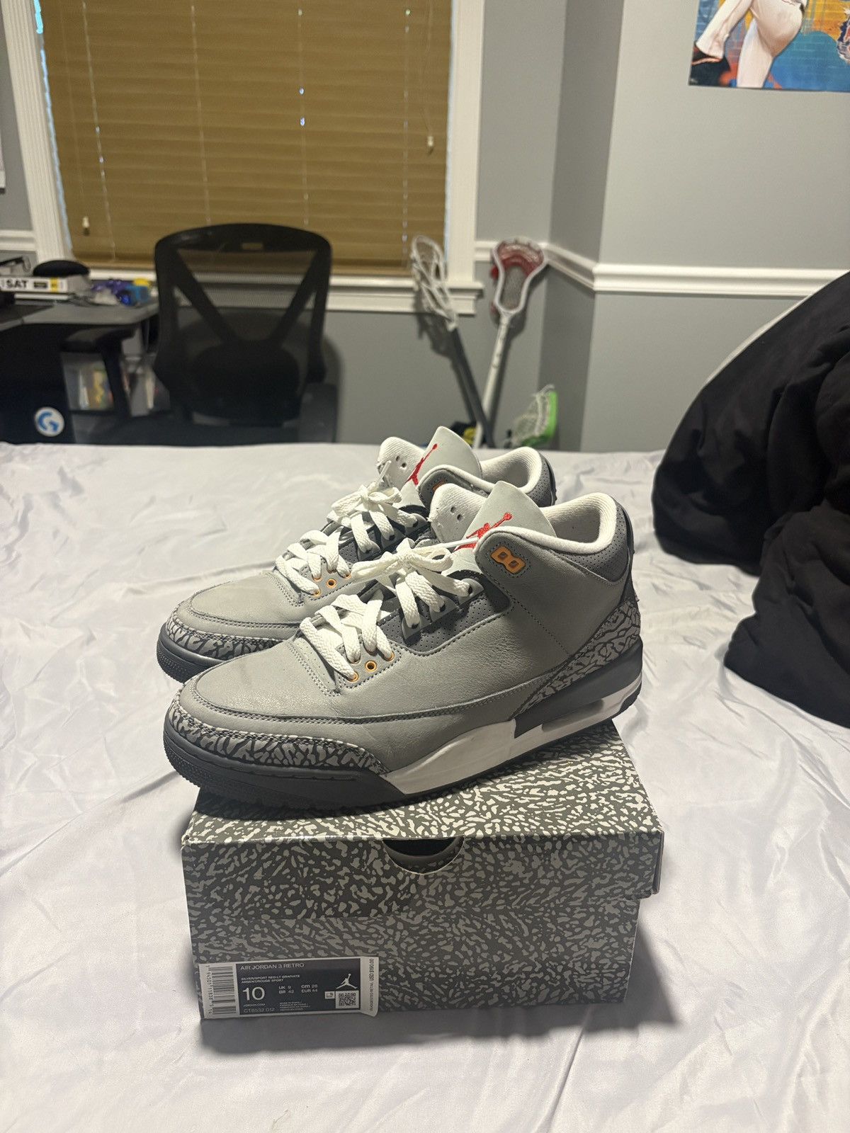 Jordan Brand Jordan 3 Cool Grey Size US 10 / EU 43 - 7 Thumbnail