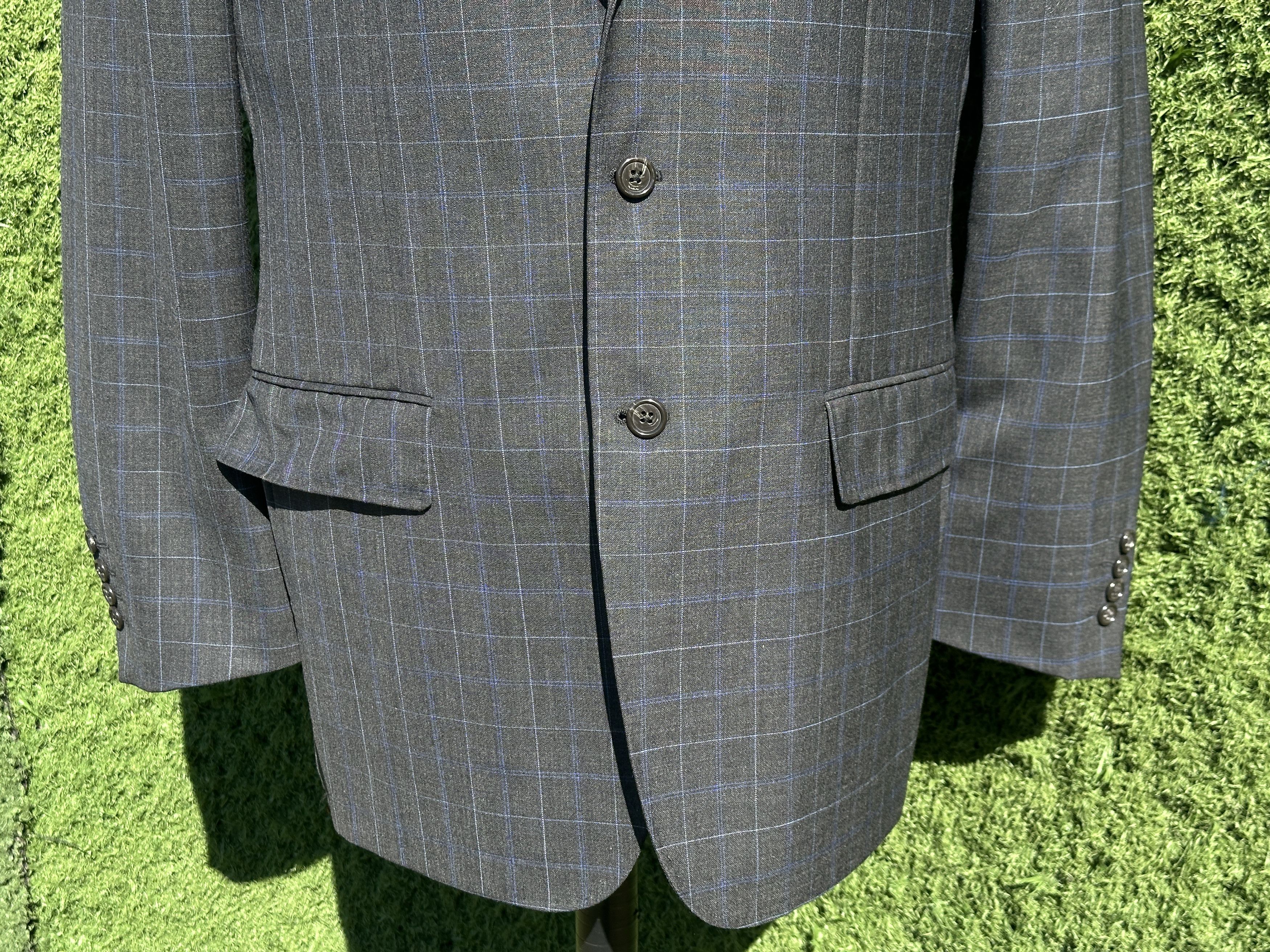 Corneliani Corneliani CC Collection Wool Blue Suit Jacket 52 7R Size 52R - 6 Thumbnail