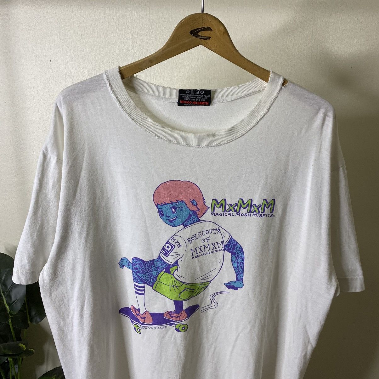 Japanese Brand 2000s Magical Mosh Misfits Japanese Skateboard Brand T Shirt Size US XL / EU 56 / 4 - 2 Thumbnail