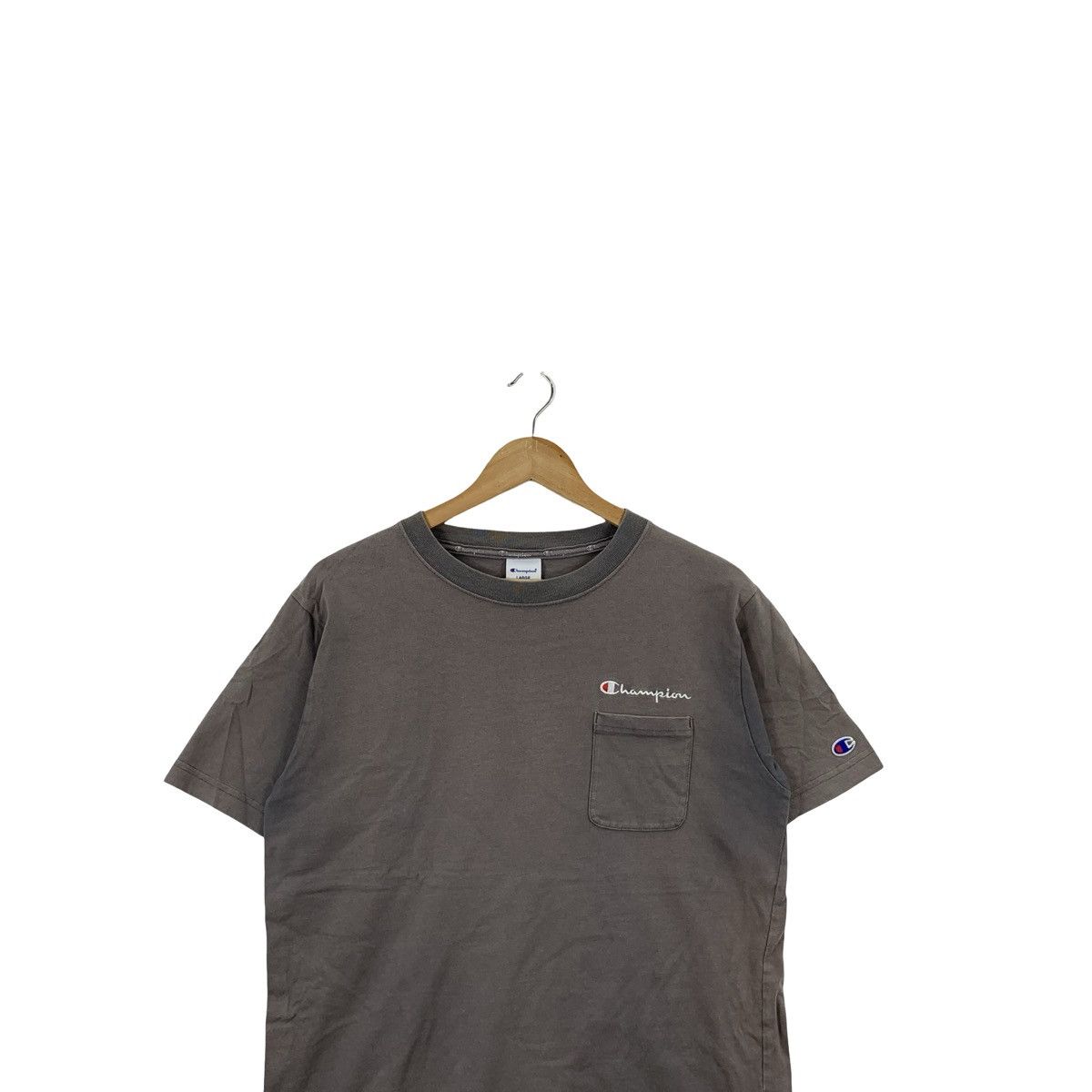 Champion Vintage Y2K CHAMPION USA Natural Sun Faded Script Tee Shirt Size US L / EU 52-54 / 3 - 2 Thumbnail