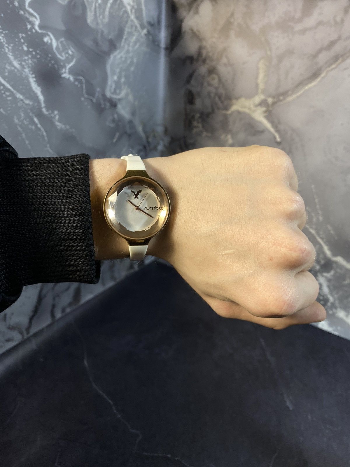 Japanese Brand × Vintage Stylish Rumba American Eagle Watch with White Strap Size ONE SIZE - 5 Thumbnail