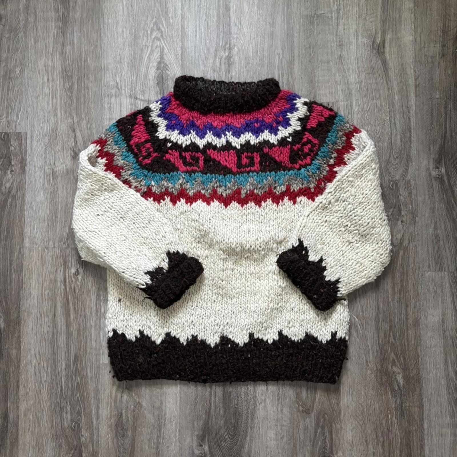 Other Vintage 70s/80s Elegant Passage 100% Wool Knit Sweater Size M / US 6-8 / IT 42-44 - 1 Thumbnail