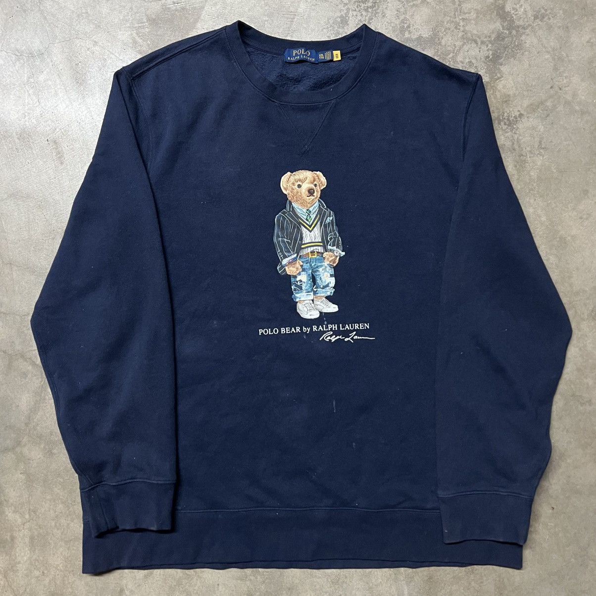 Polo Ralph Lauren × Ralph Lauren × Vintage Polo Bear by Polo Ralph Lauren Graphic Crewneck Sweater Size US XXL / EU 58 / 5 - 2 Thumbnail