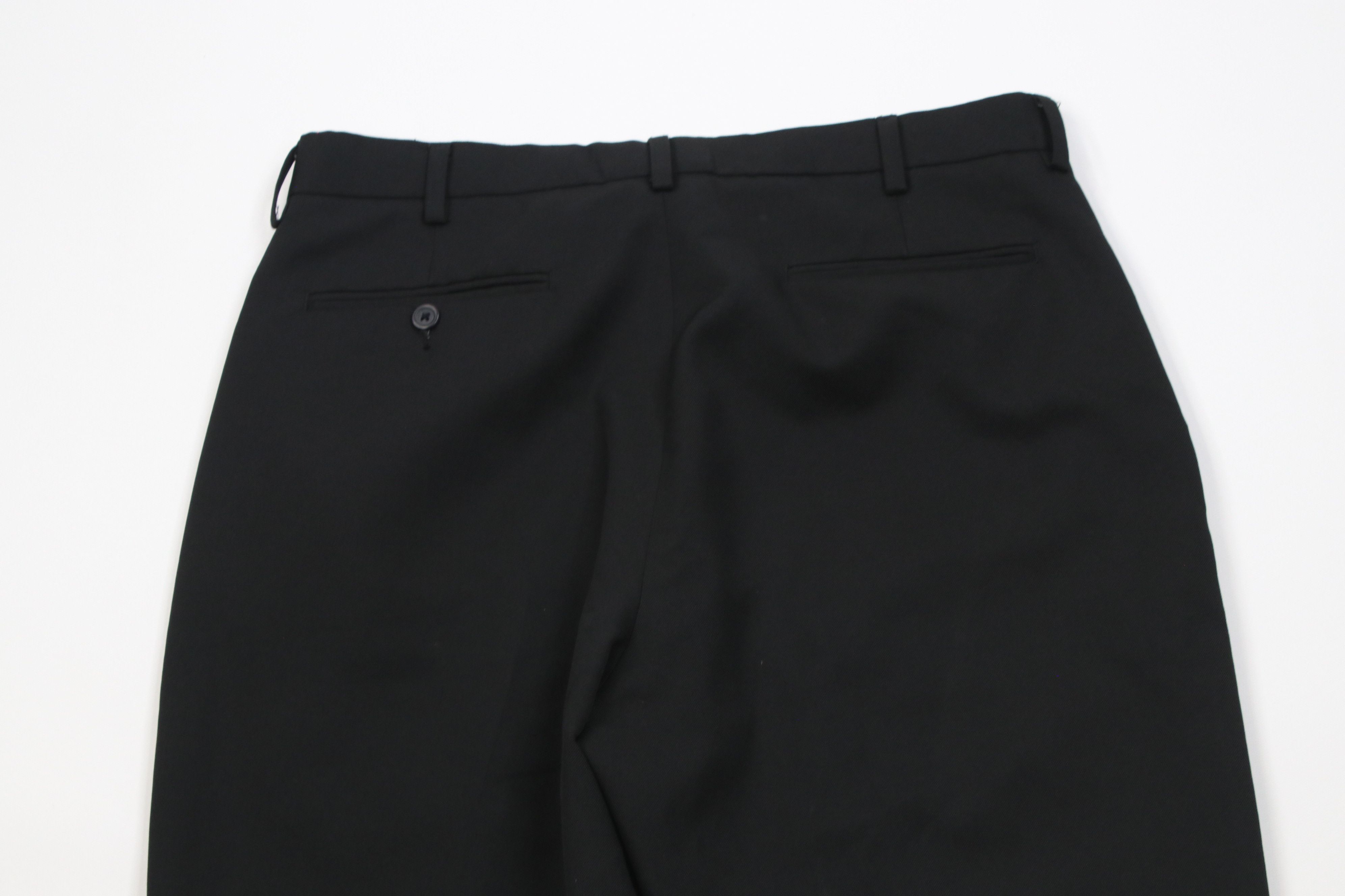 Vintage Vintage 90s Streetwear Flared Wide Leg Chino Pants Black Size US 34 / EU 50 - 12 Thumbnail