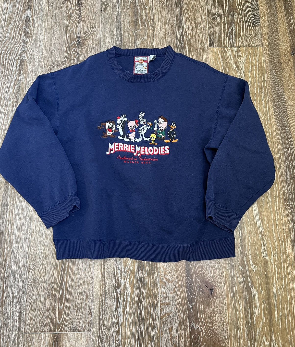 Vintage Vintage Looney Tunes Merrie Melodies crewneck Size US L / EU 52-54 / 3 - 1 Thumbnail