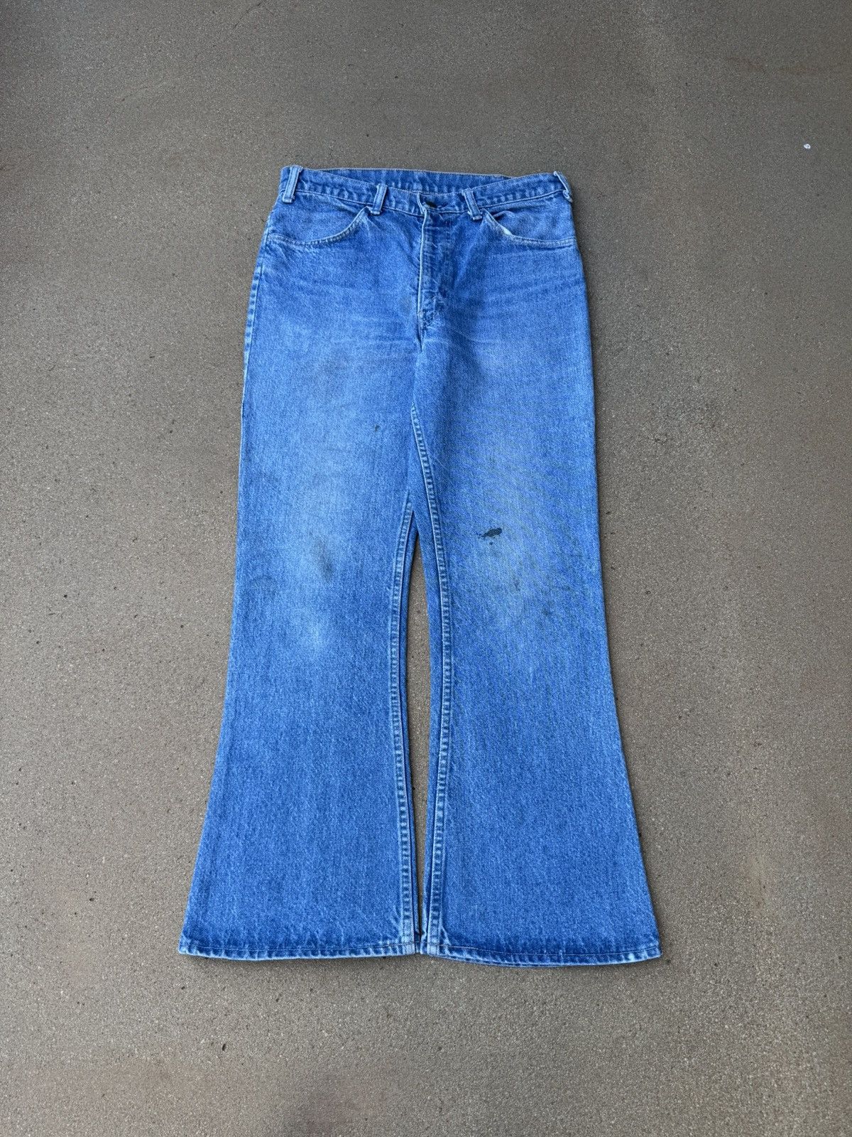 Vintage Vtg 70’s Levi’s 646 Orange Tab Bellbottom Flare Jeans 32x29 Size US 32 / EU 48 - 1 Thumbnail