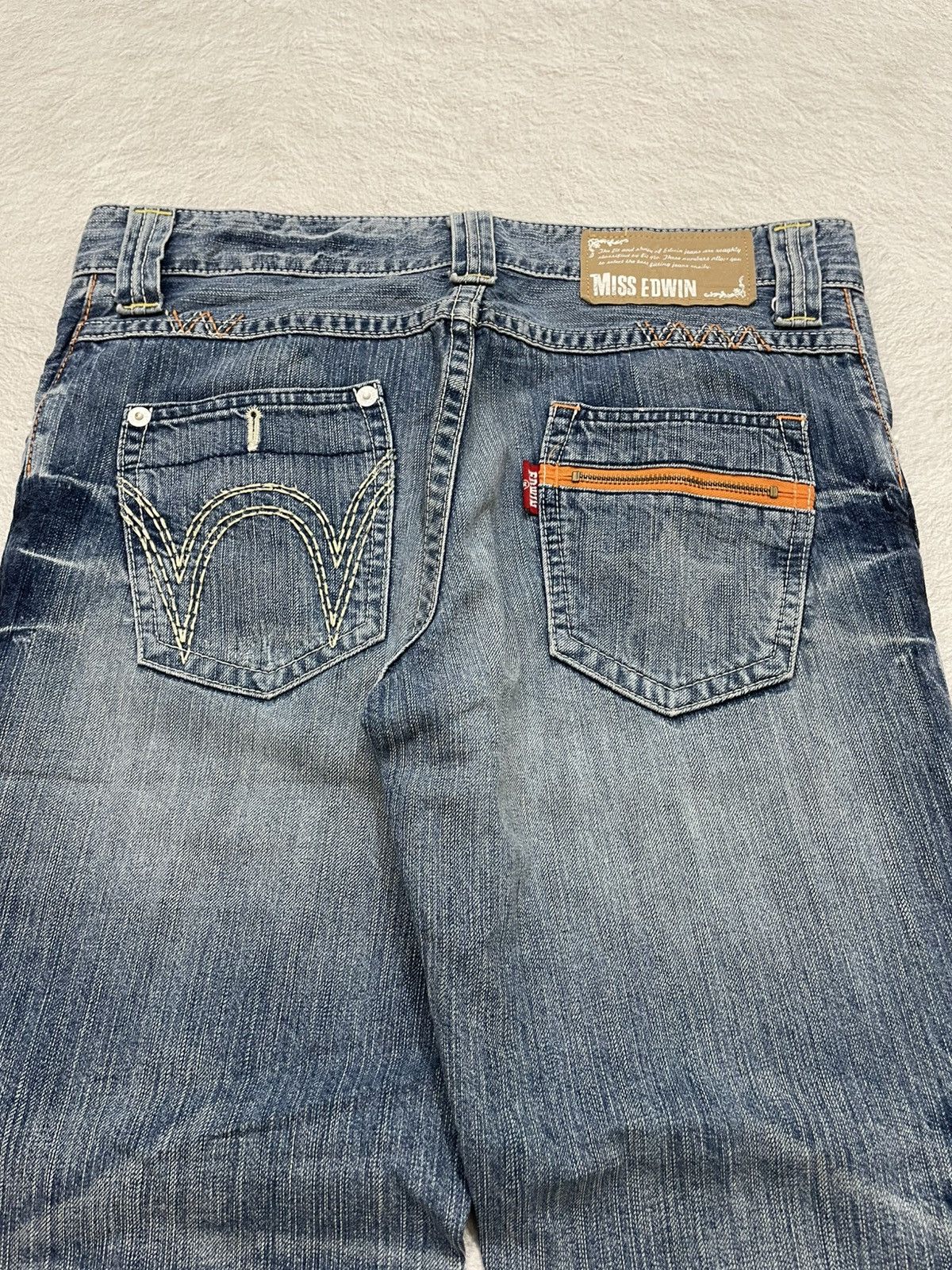 Edwin 2000s Edwin Vintage Faded Denim Stonewash Y2K Size 34" / US 12 / IT 48 - 6 Thumbnail