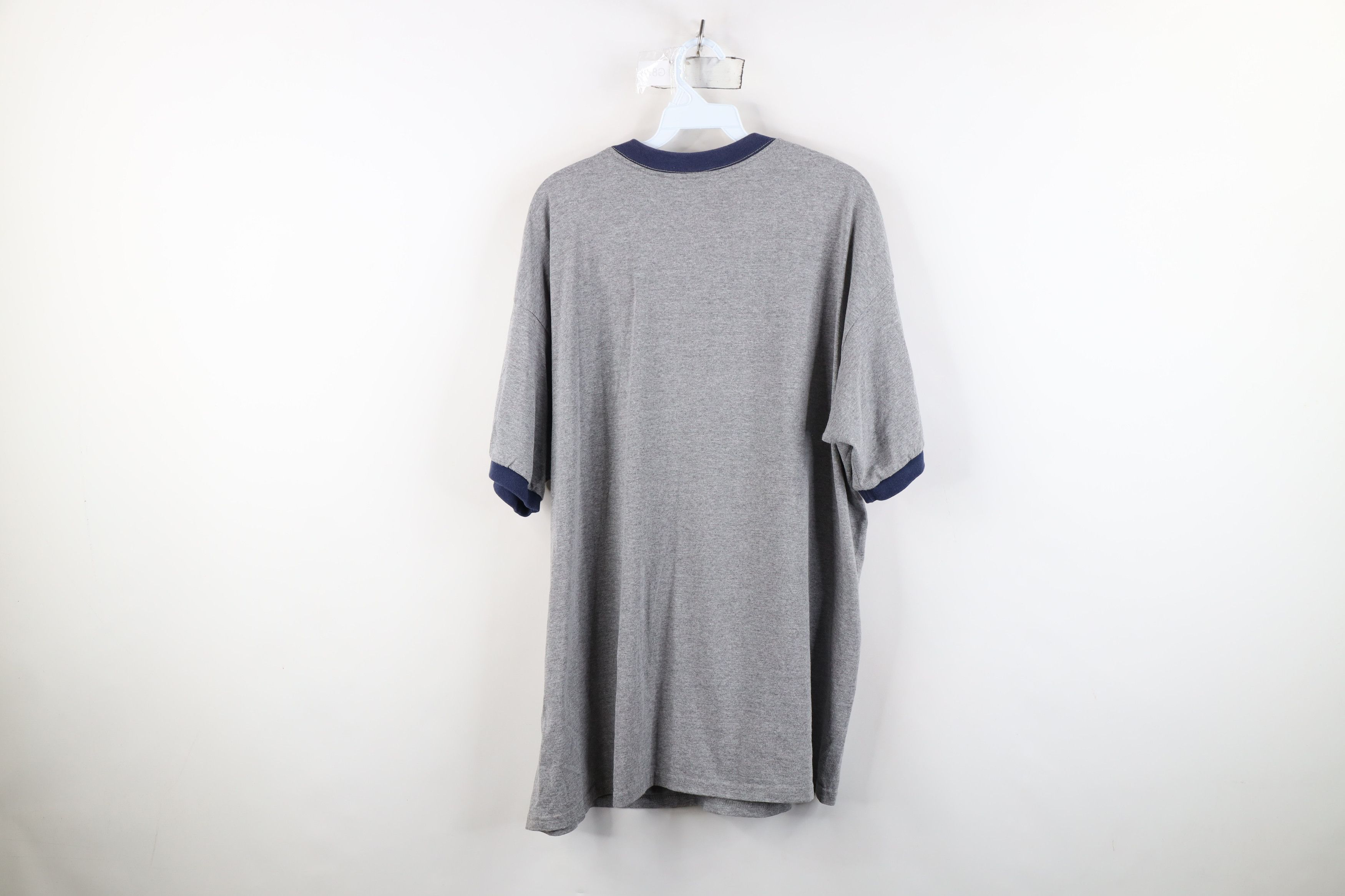 Nike Vintage Nike Swoosh Detroit Pistons Ringer T-Shirt Gray Size US XL / EU 56 / 4 - 10 Thumbnail