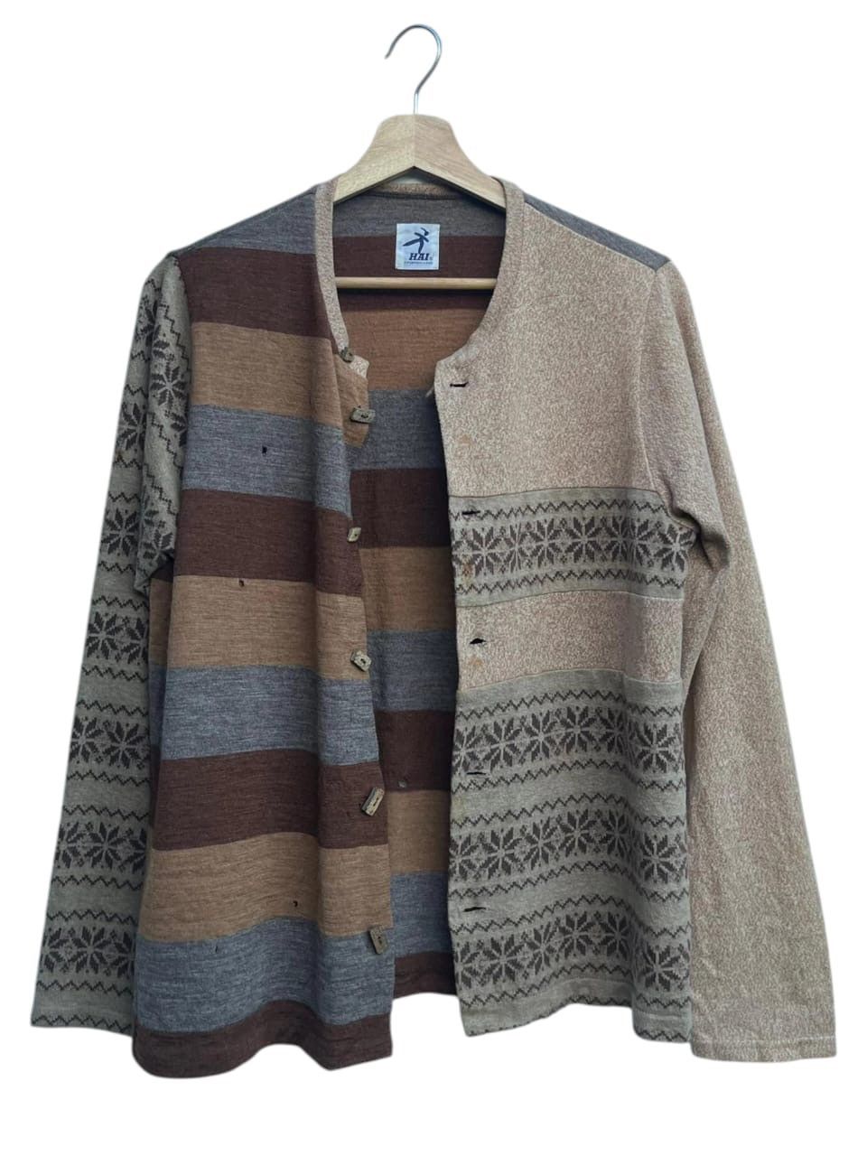 Hai Sporting Gear 80s Hai Sporting Gear Issey Miyake Wool Cardigan Size M / US 6-8 / IT 42-44 - 3 Thumbnail